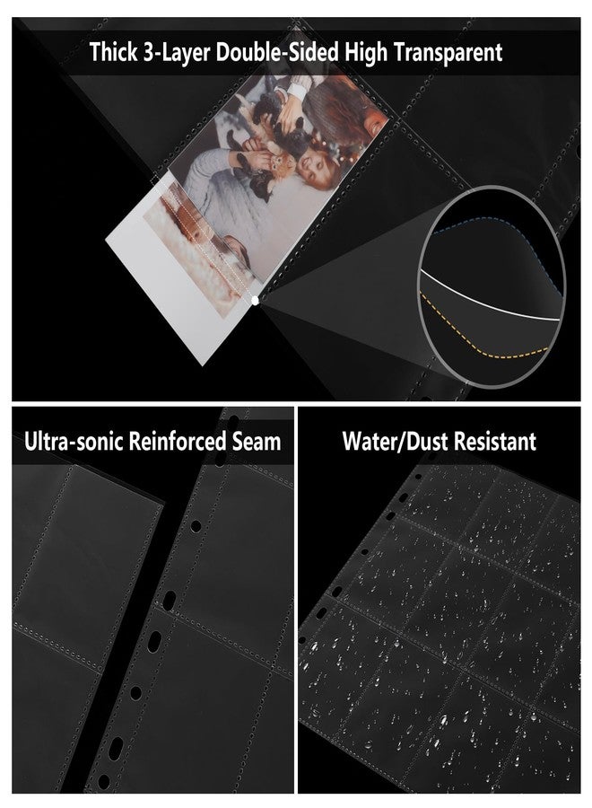 Zofly 30 Pack 2x3 Photo Sleeves, 12-Pocket Clear Sheet Protectors for 3 Ring Binders, Double-Sided Holds 720 Photos, Acid-Free Photo Album Page Refills for Zink Photos, Scrapbooks, Stickers, Stamps & DIY - Image 3